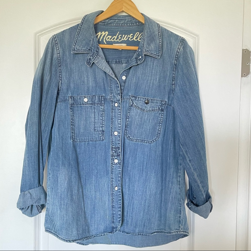 Madewell Chambray Shirt Size M